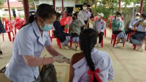 ラオスのワクチン接種