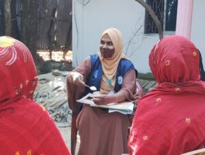 健康教育ではスプーンを使って塩の量を説明